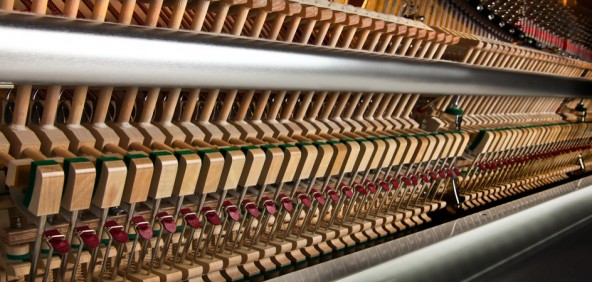 Upright Piano Action with quality wood parts.