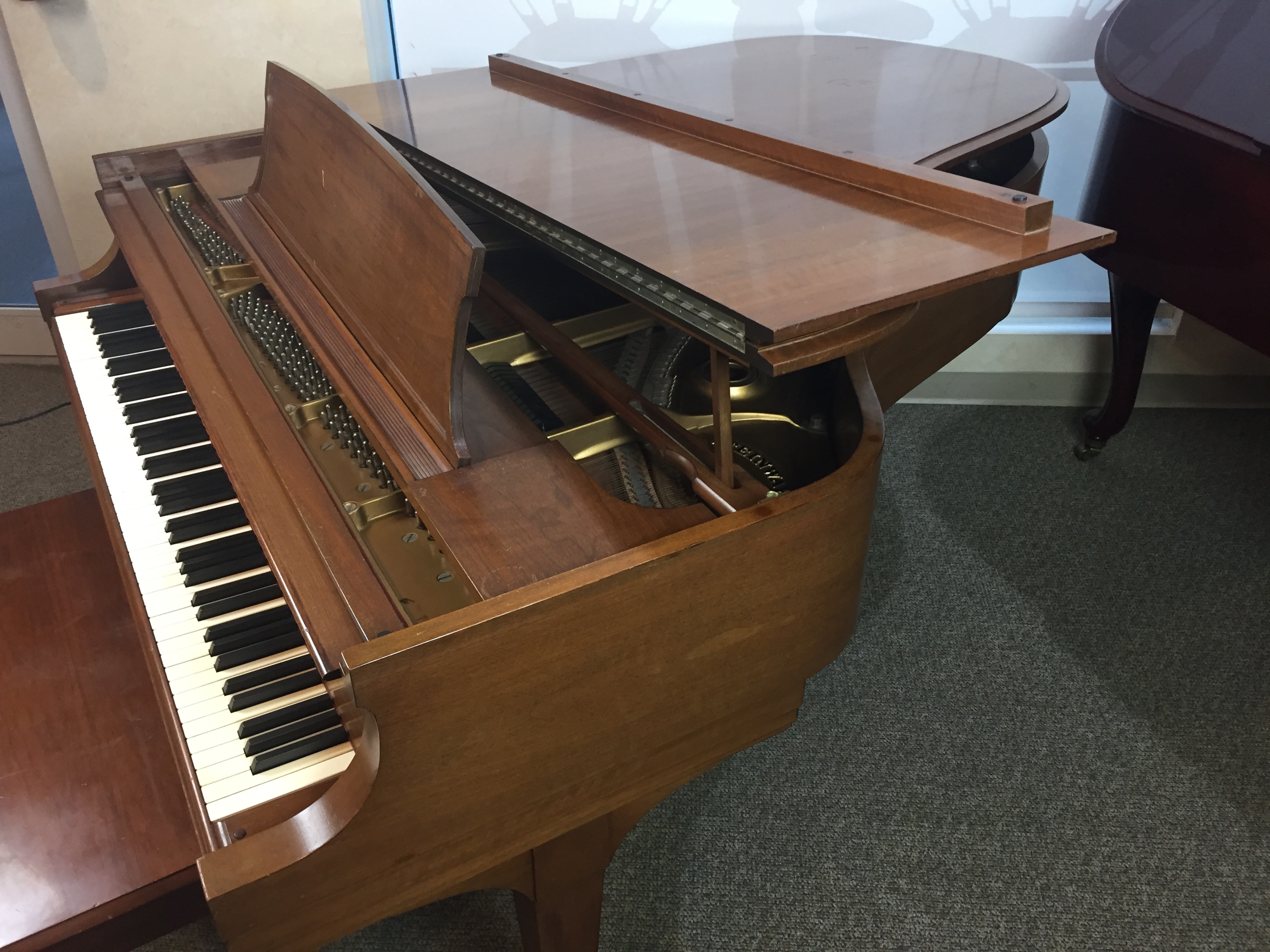 steinway used piano walnut used grand