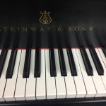 steinway baby grand ebony model m