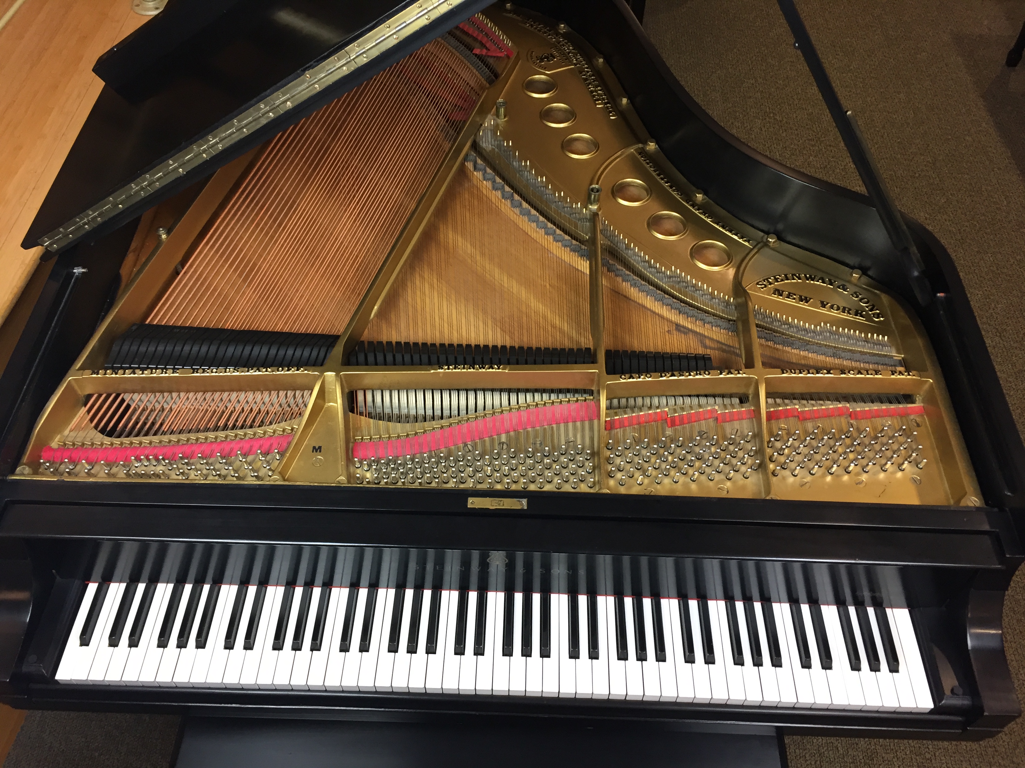 steinway baby grand ebony model m