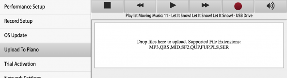 upload to piano
