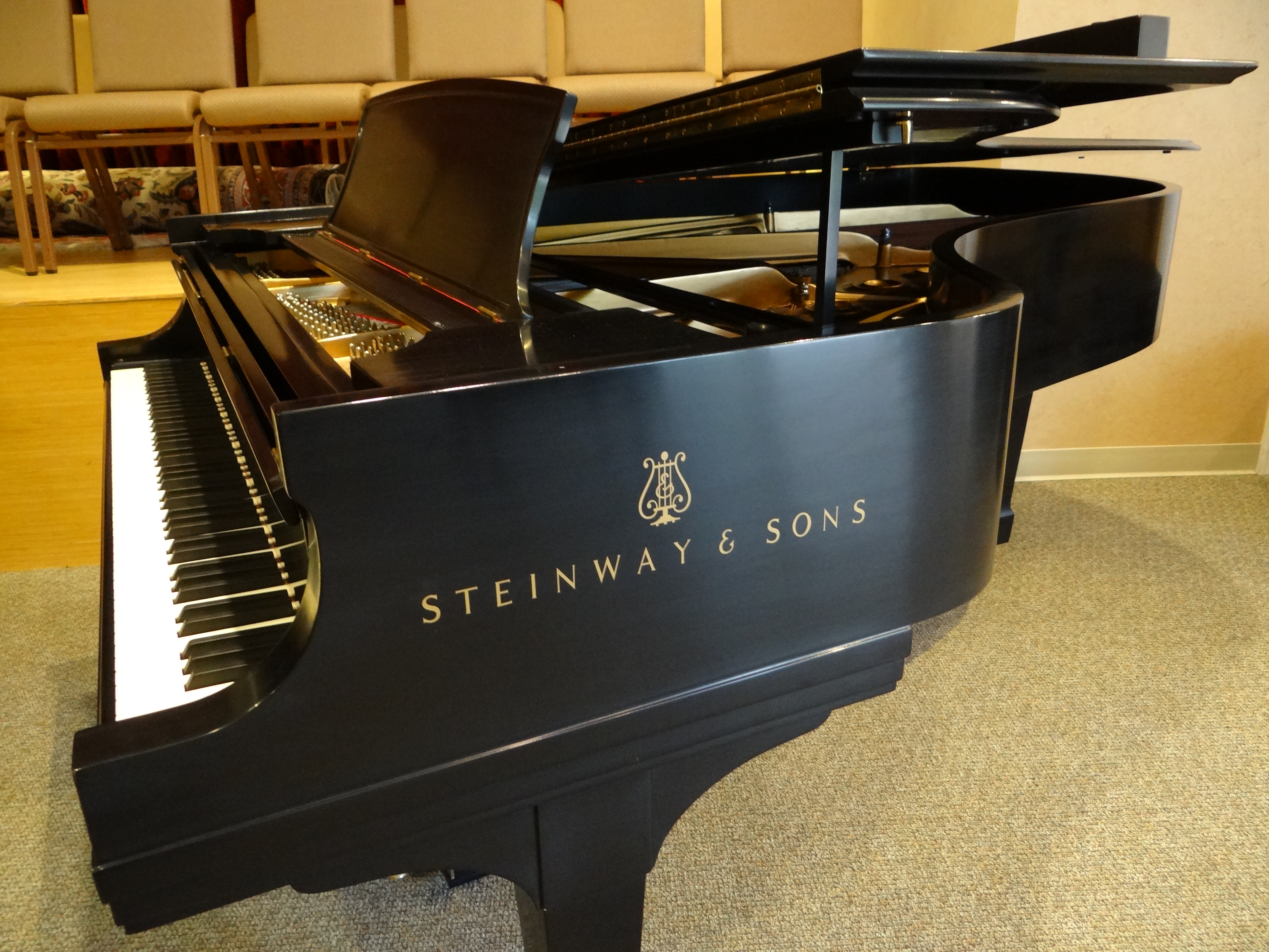 Steinway B grand piano Black Fort Myers Naples Bonita Spring